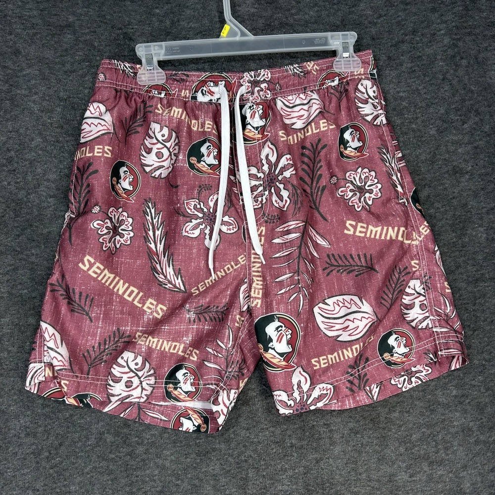 Wes and Willy Swim Trunks Men M Florida State‎ University FSU Lined Shorts